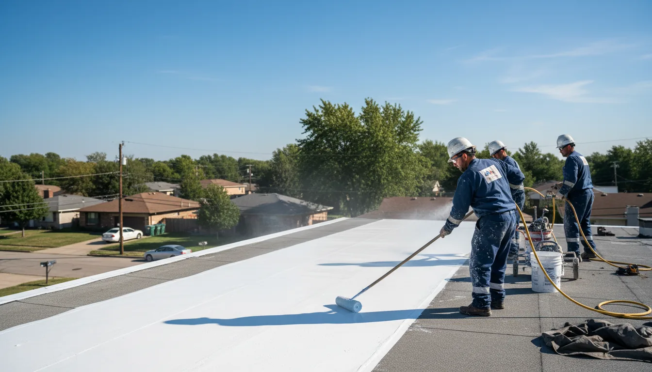 Commercial roof coating in Bailey, MI near me
